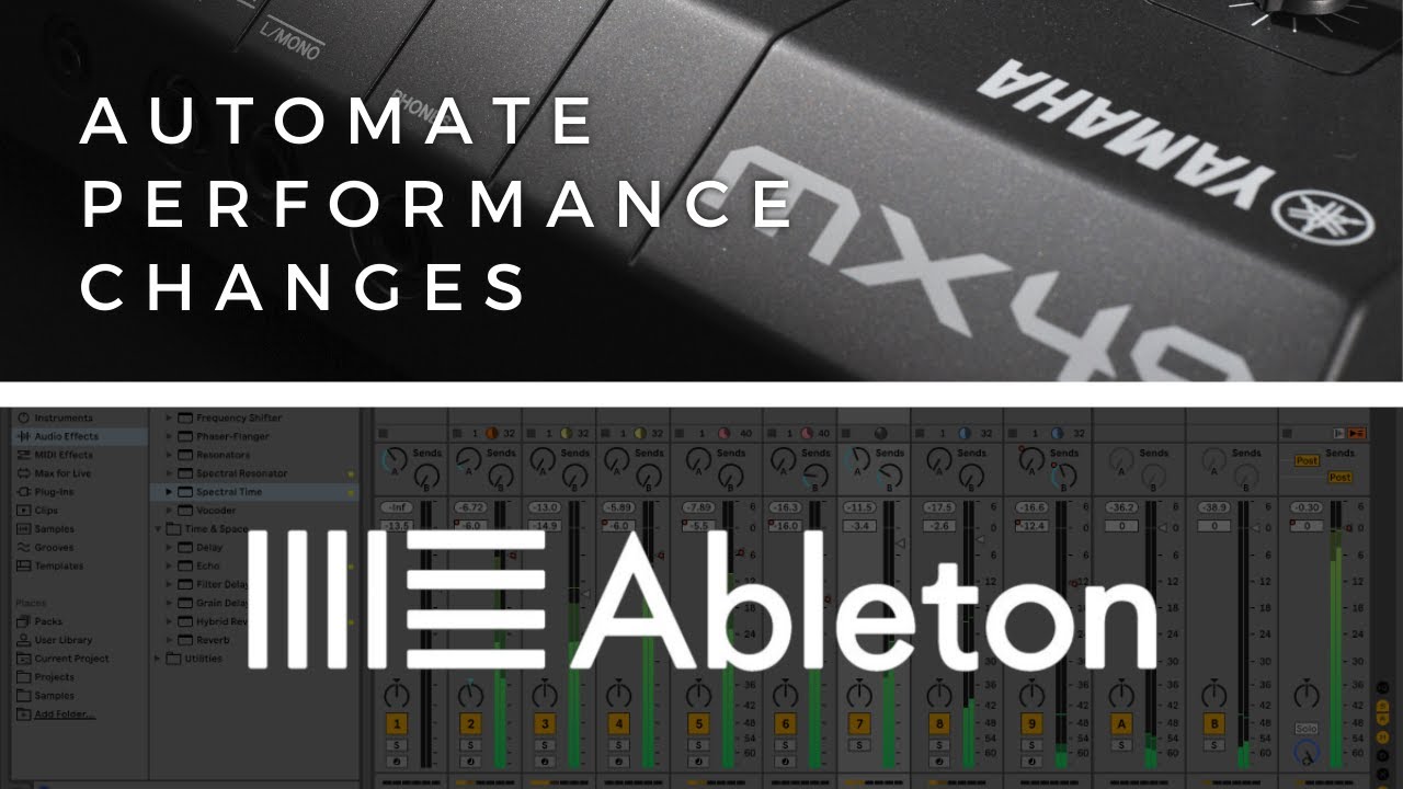 How to change patches on your Yamaha MX49/61/88 using Ableton Live